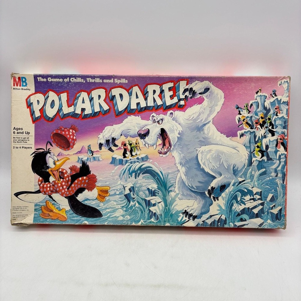 VINTAGE Polar Dare COMPLETE Milton Bradley 1991 Family Kids Bears Penguins